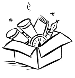 Skill Set - an illustration of a box of navigation tools